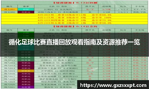 循化足球比赛直播回放观看指南及资源推荐一览